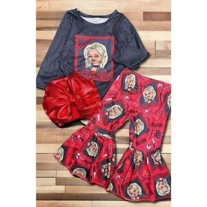 Halloween Barbie Printed Set